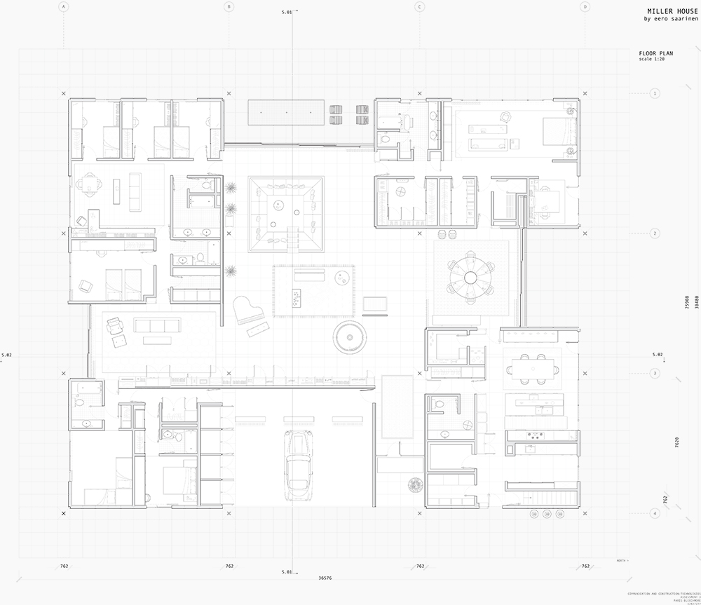 Miller House Floor Plan